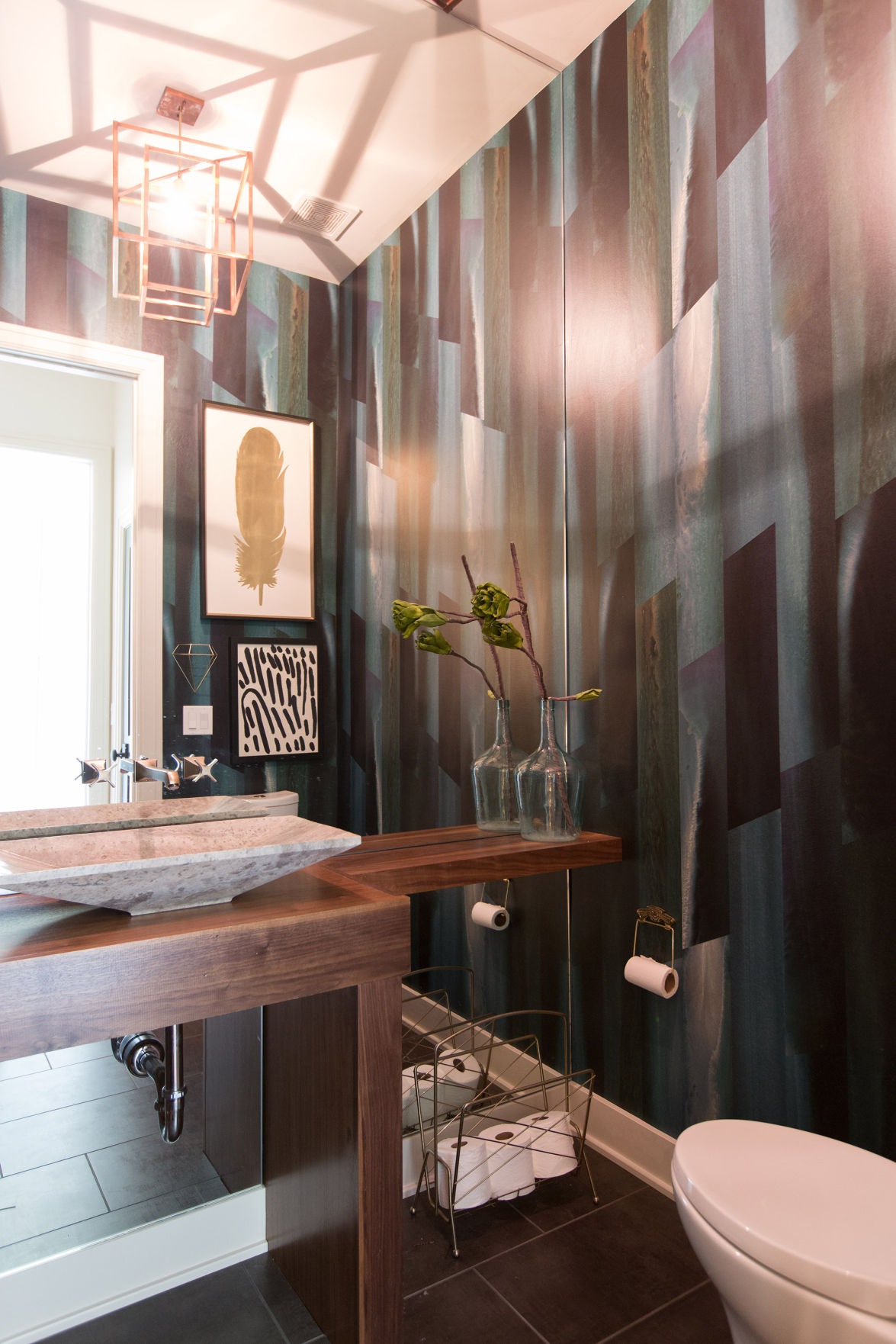 Contemporary powder room